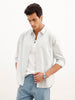 Regular Fit Full Sleeve Checkered Shirt | Light Blue