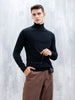 Men’s Casual Turtle Neck Sweater | Black