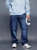 Casual Loose Cargo Fit Jeans  | Blue