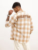 Slim Fit Placement Printed Shirt | Khaki | WSH01FSSL7113W