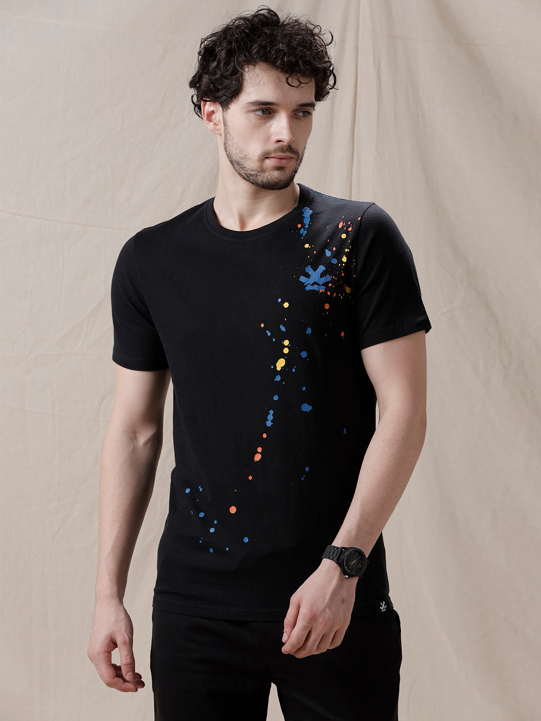 Paint Splash Slim Fit T-Shirt – Wrogn