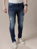 Distressed Wrogn Tapered Fit Jeans