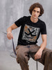 Bandana Logo Printed Slim Fit T-Shirt | Black