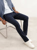 Slim Fit Solid Trouser | Navy Blue
