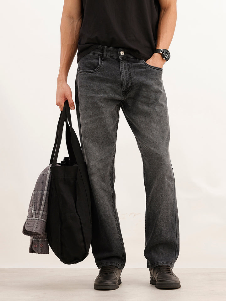 Faded Anti Fit Denim Jeans | Dark Grey