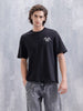 Bizarre Elements Inspired Oversized Back Print T-Shirt | Black