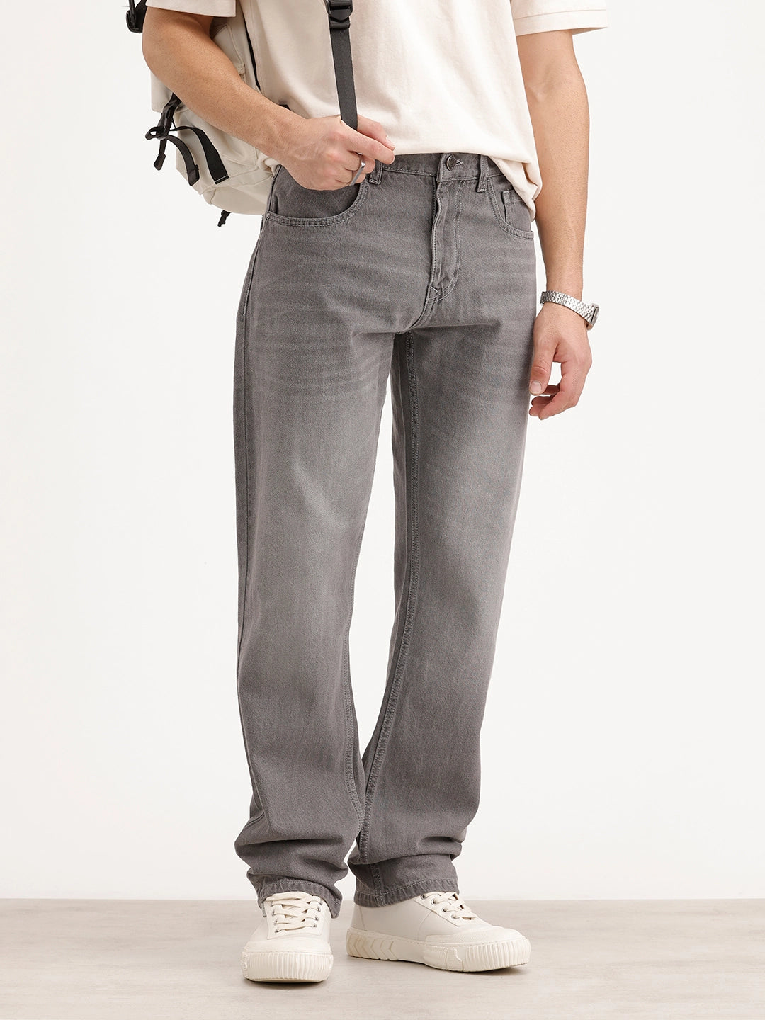 Anti Fit Faded Denim Jeans | Grey