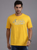 Stay Mad Printed Yellow T-Shirt