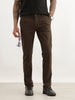 Solid Slim Fit Pleated Trouser | Olive