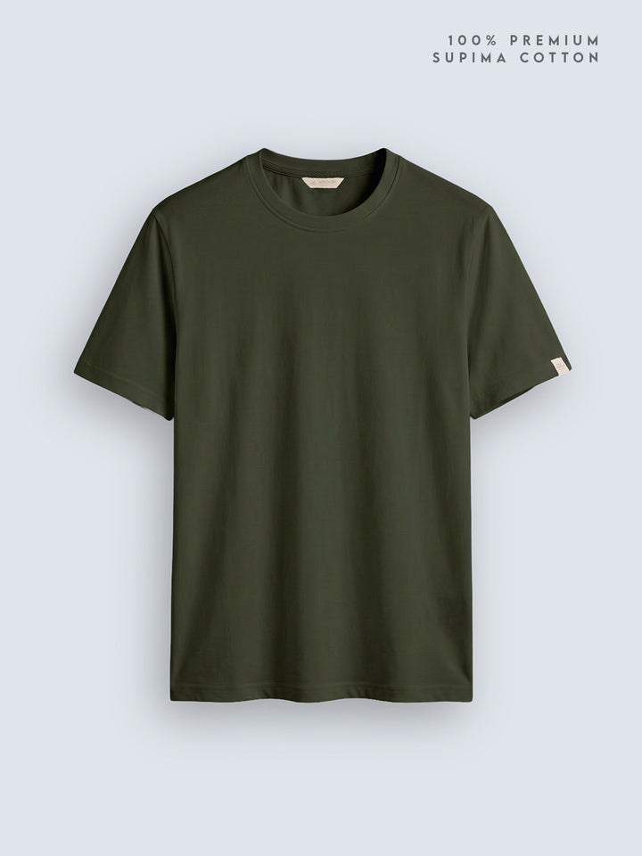Essential Supima Crew Neck T-Shirt | Essential |  Olive