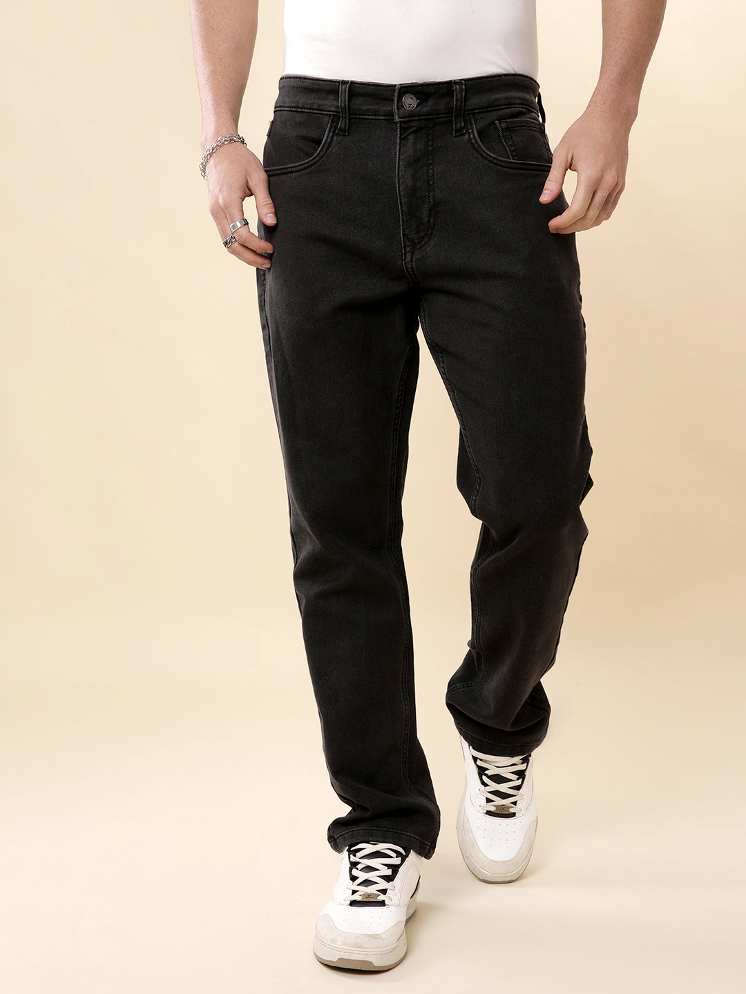 Classic Dark Grey Relaxed Fit Jeans