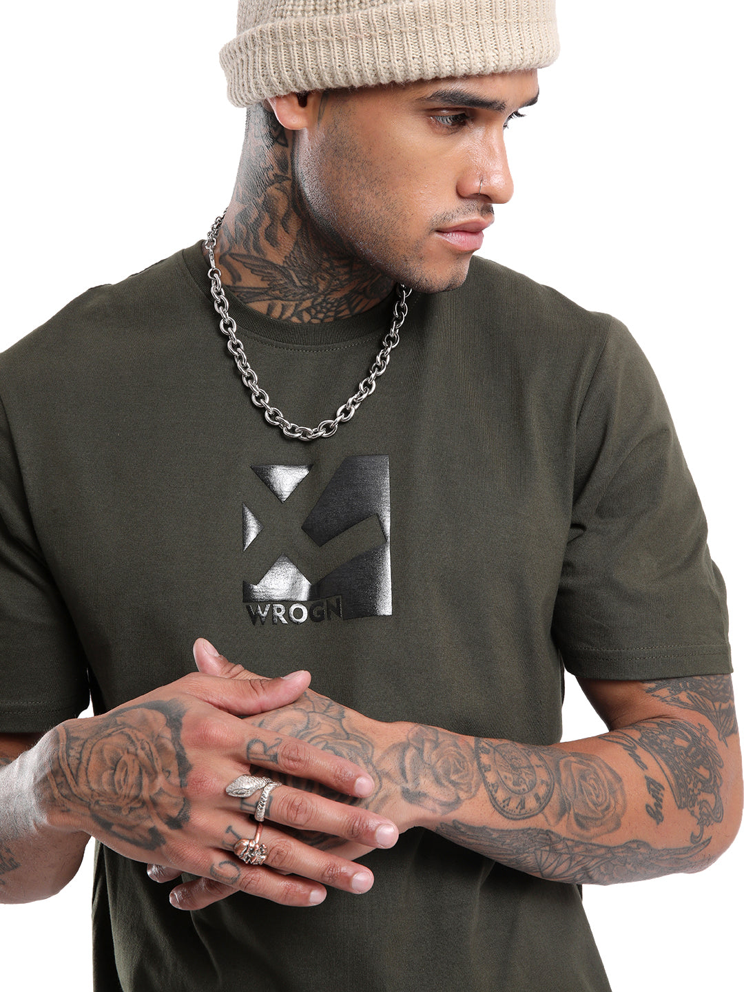 Olive Green Comfort Fit T-Shirt