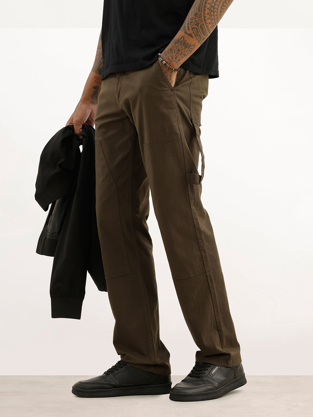 Straight Fit Carpenter Denim | Olive