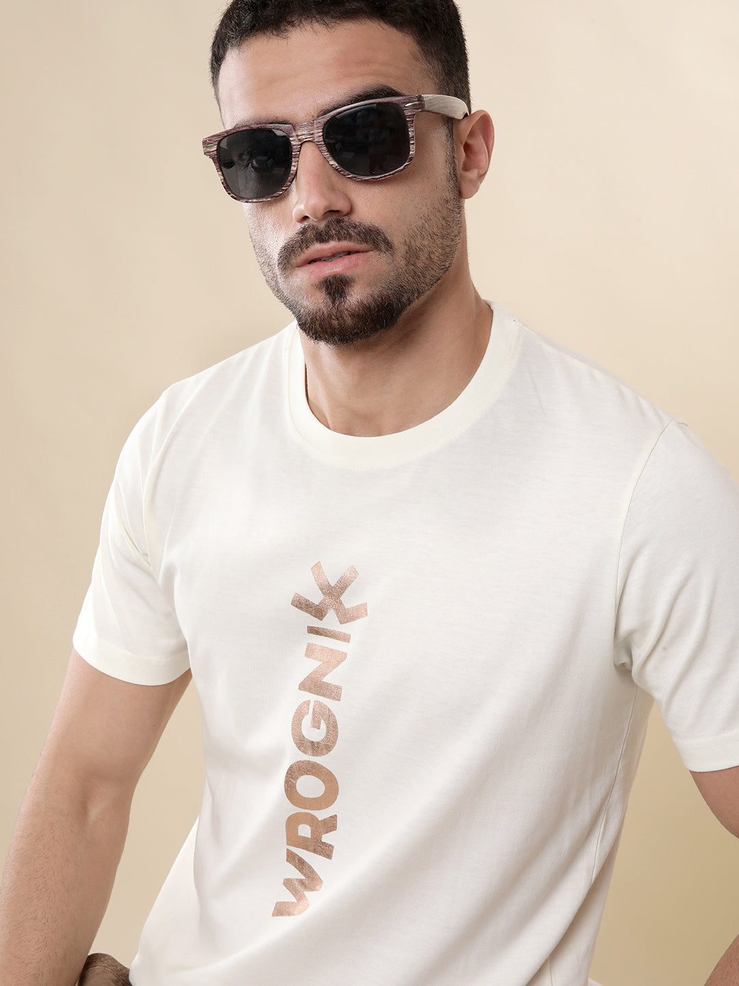 Wrogn Foil Printed T-Shirt