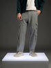 Men's casual loose fit cargo pocket trousers | Grey