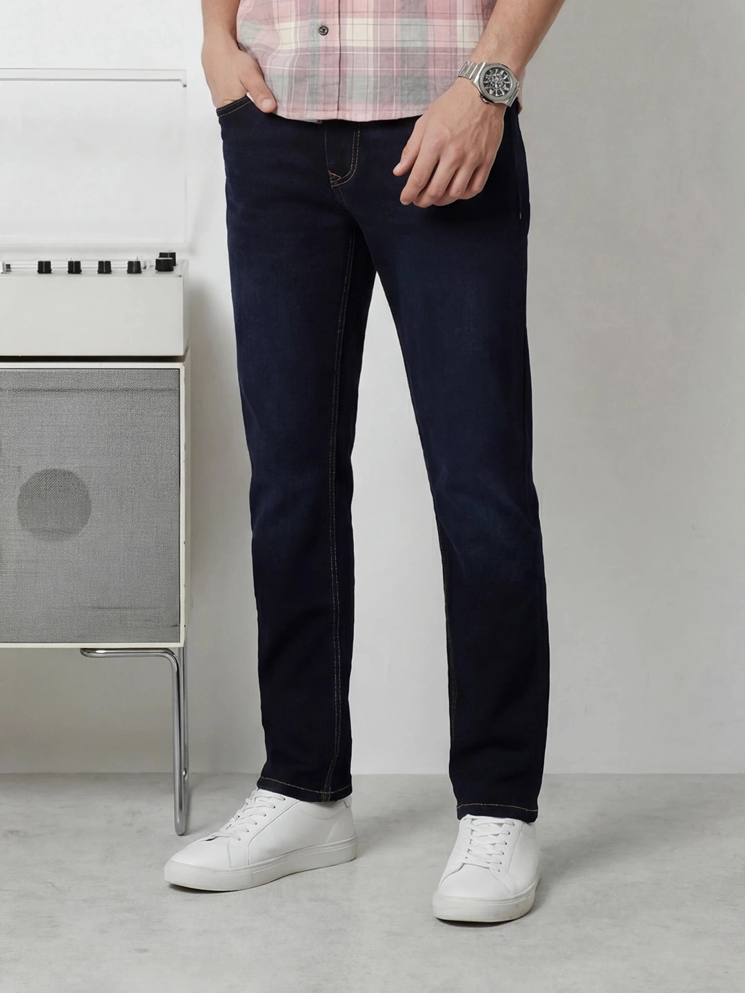 Relaxed Fit Denim Jeans | Dark Blue