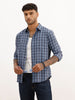 Regular Fit Checkered Shirt | Blue