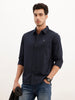 Classic Slim Fit Full Sleeve Solid Shirt | Navy Blue