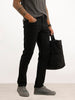 *Classic Solid Denim Jeans | Black