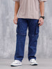 Men's Casual Loose Cargo Fit Jeans | Dark Stone