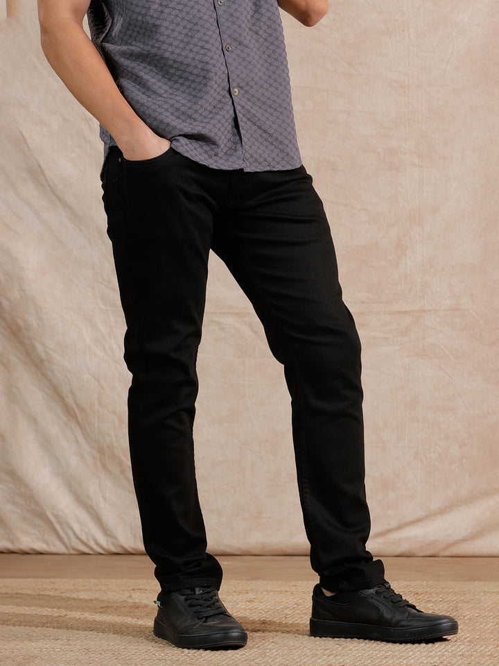 Casual Slim Fit Jeans | Black