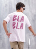Casual Men Oversized Fit Tee With Graphic | Pink