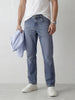 Anti Fit Printed Denim Jeans | Light Blue