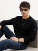 Solid Regular Fit Knitted Sweater | Black | WSW02FSRE1024W