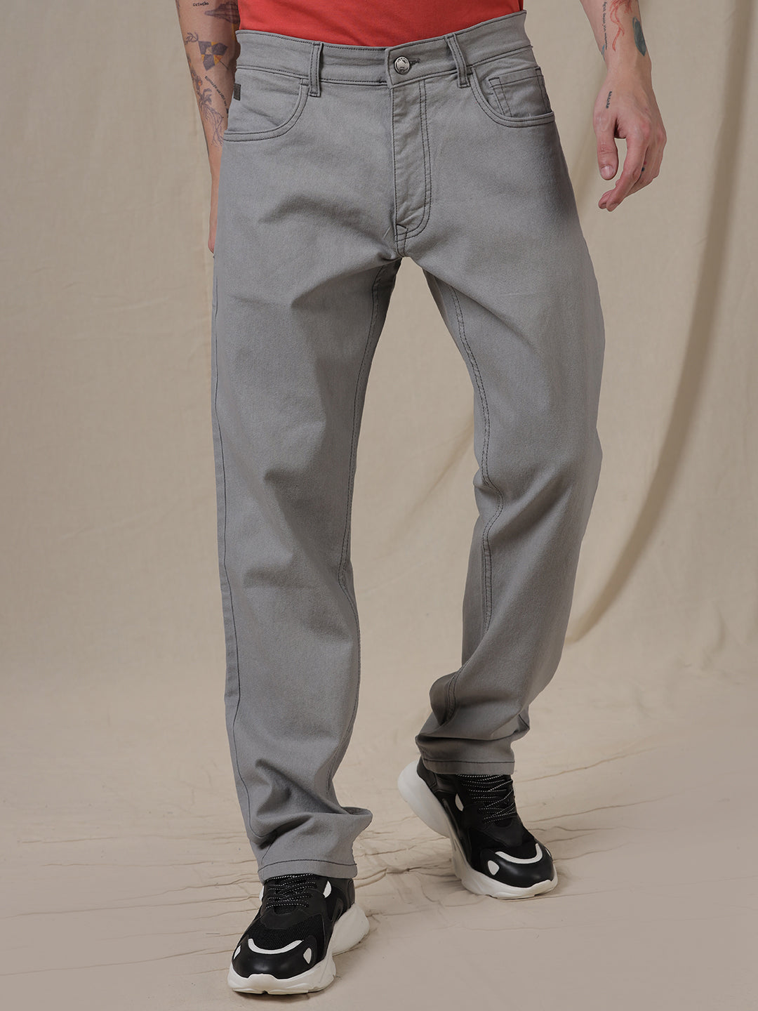 Clean Lines Grey Anti Fit Jeans