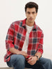 Comfort Fit Checkered Shirt | Red