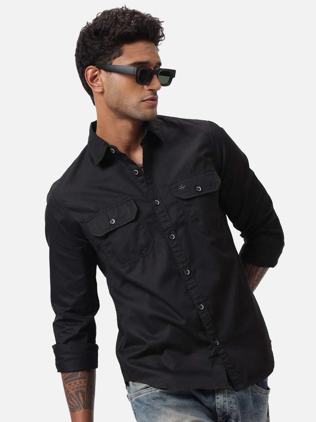 Basic Solid Black Shirt