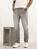 Skinny Fit Heavy Faded Denim Jeans | Grey