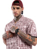 Abstract Pink AOP Spoyl Shirt