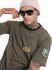 Indian Infantry by A47 Printed Olive T-Shirt