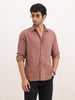 Solid Slim Fit Full Sleeve Shirt | Light Brown