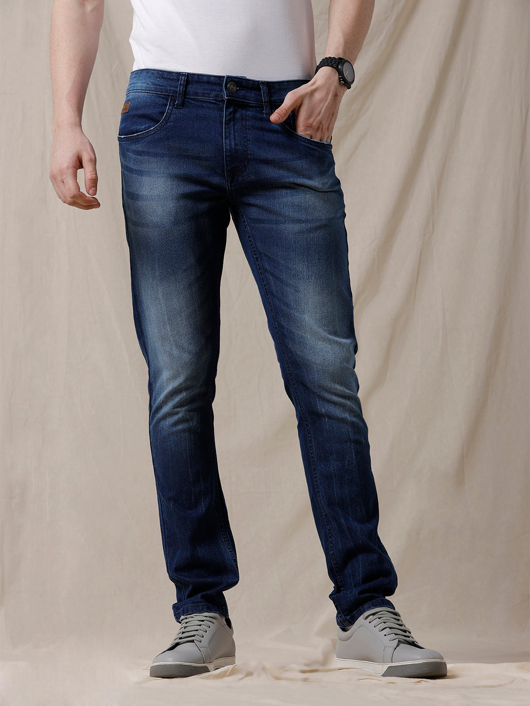 Electric Faded Mid Rise Jeans