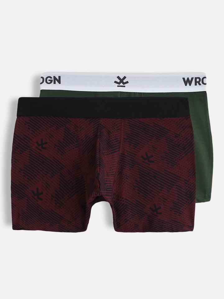 Everyday Ease Solid & Print Pack of 2 Trunks