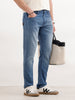 Faded Slim Fit Denim Jeans | Light Blue