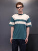 Colourblock Oversized Fit Casual Look T-shirt | Teal
