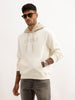 Classic Comfort Fit Contrast Hooded Sweatshirt | Off White