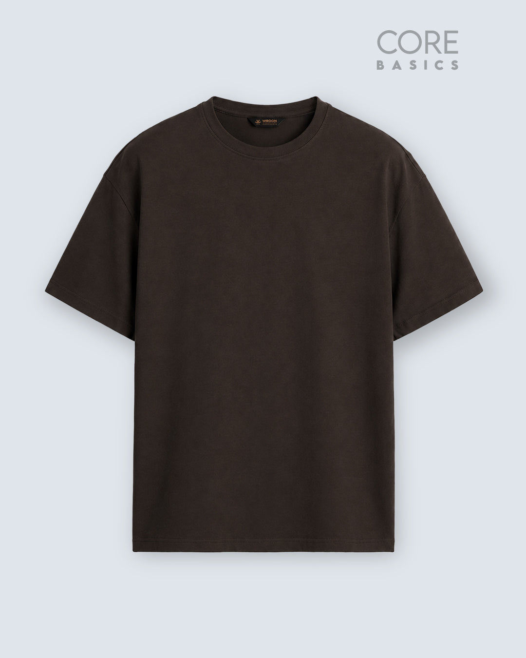 Core Basics Oversized Fit T-Shirt | Essential | Brown | WTS01HSSL1310W