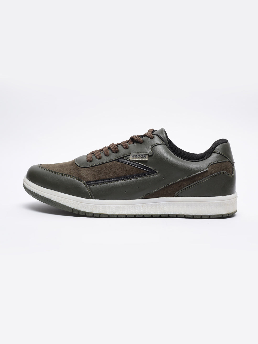 Olive Bolt Casual Sneakers