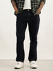 Solid Straight Fit Denim Jeans | Dark Blue