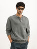 Washed Comfort Fit Sweatshirt | Olive