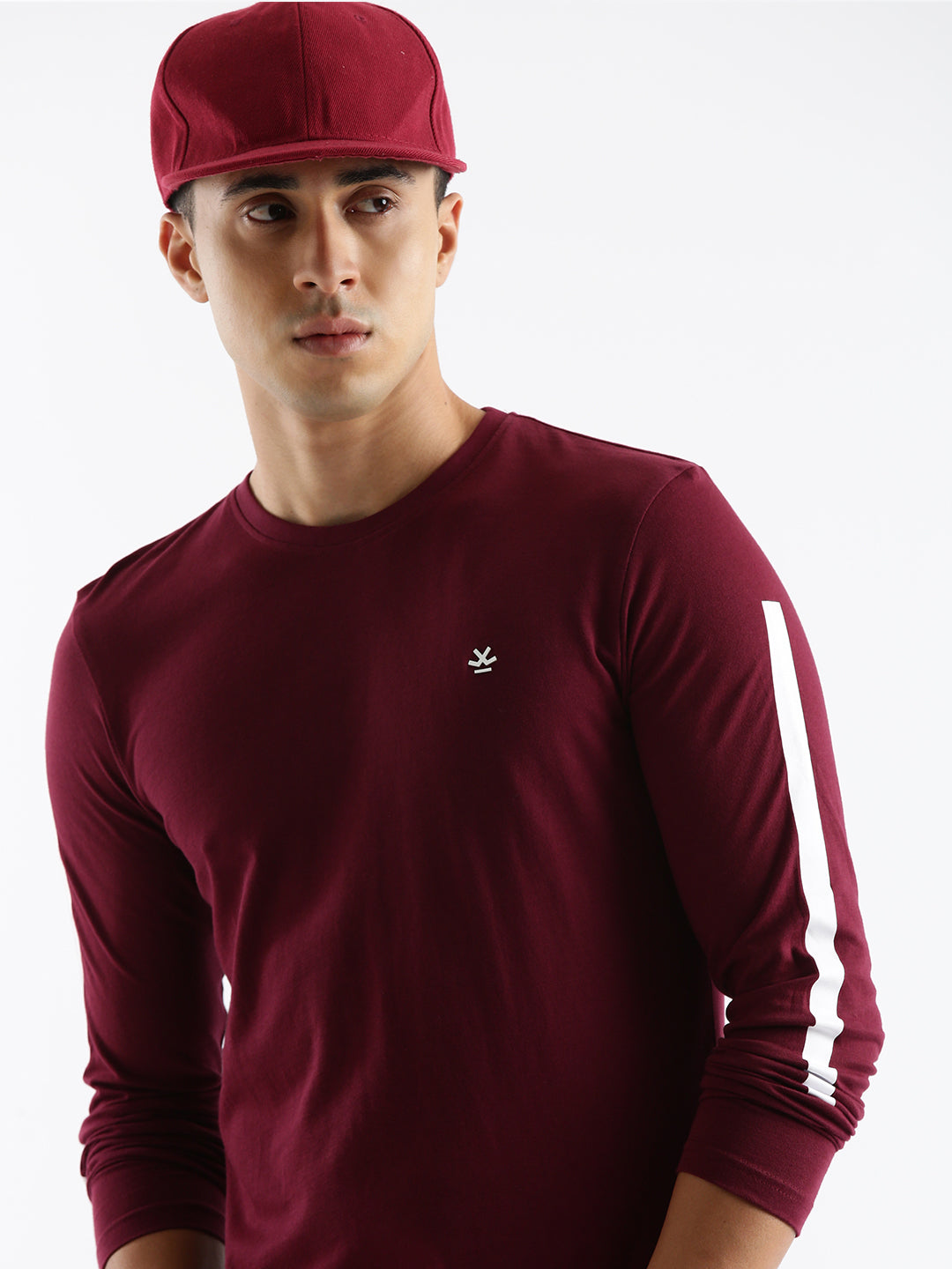 Basic Maroon Solid T-Shirt