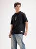 Solid Oversized T-Shirt  | Black