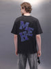 Printed Patchwork Oversized T-Shirt | Black