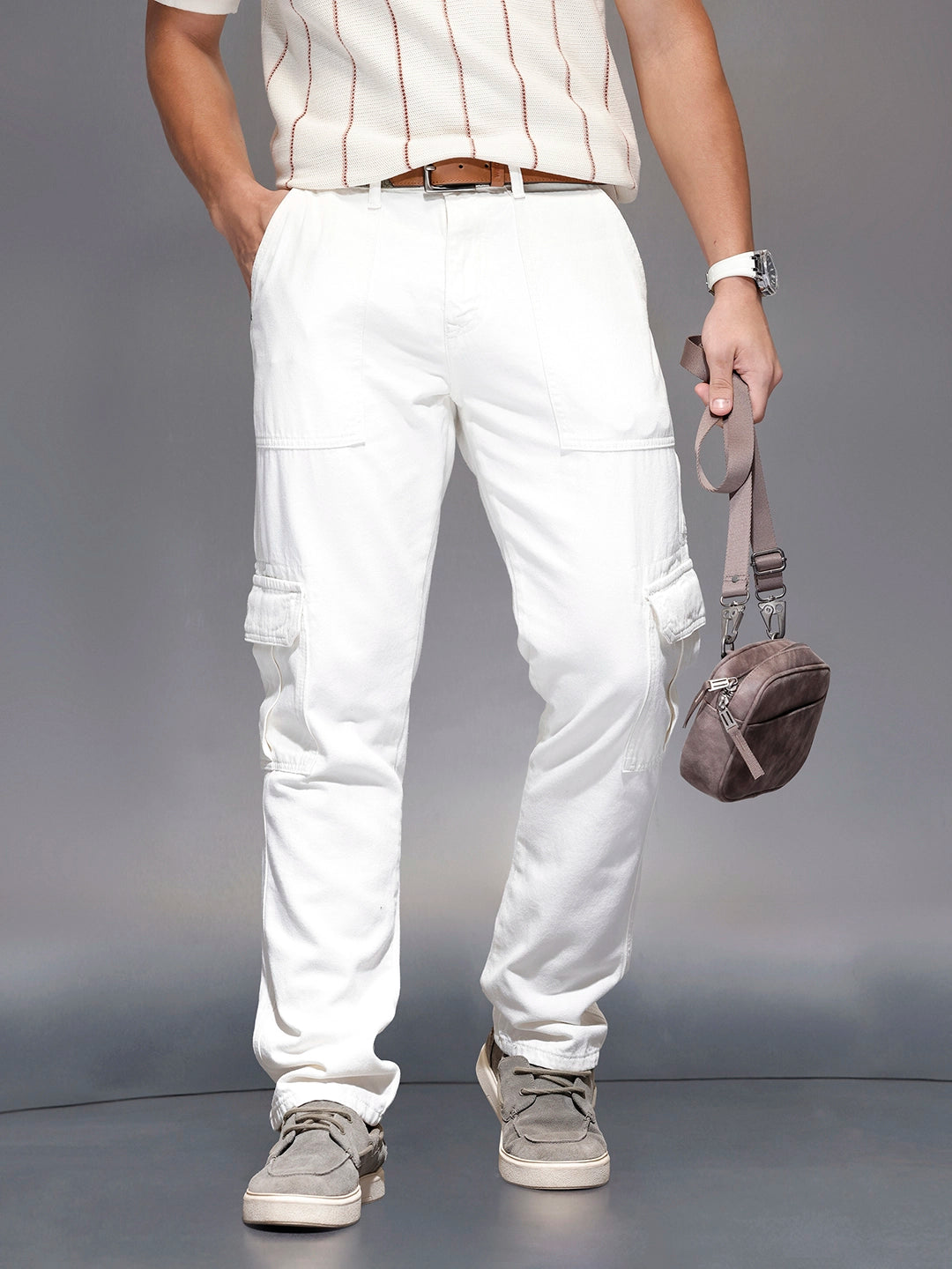 Men’s Straight fit cargo trousers | Off White