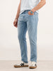 Slim Fit Solid Denim Jeans  | Light Blue