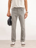 Solid Slim Mid Rise Fit Denim Jeans | Grey | WSJN2088F